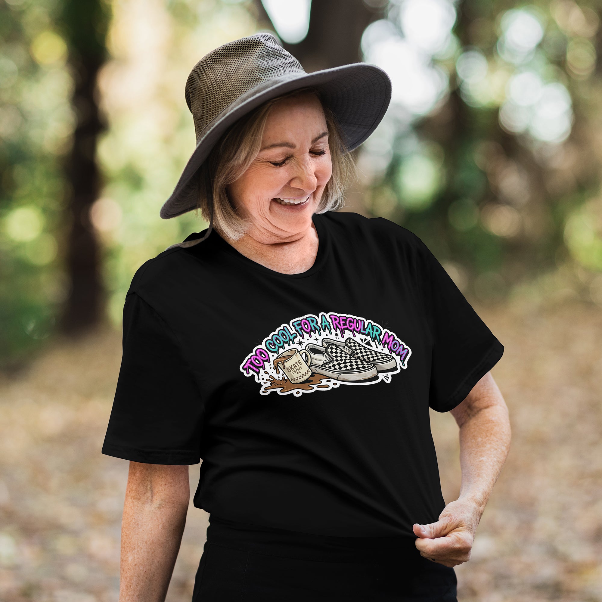 Too Cool For A Regular Mom Graphic T-Shirt – Funny Cool Mom Gift