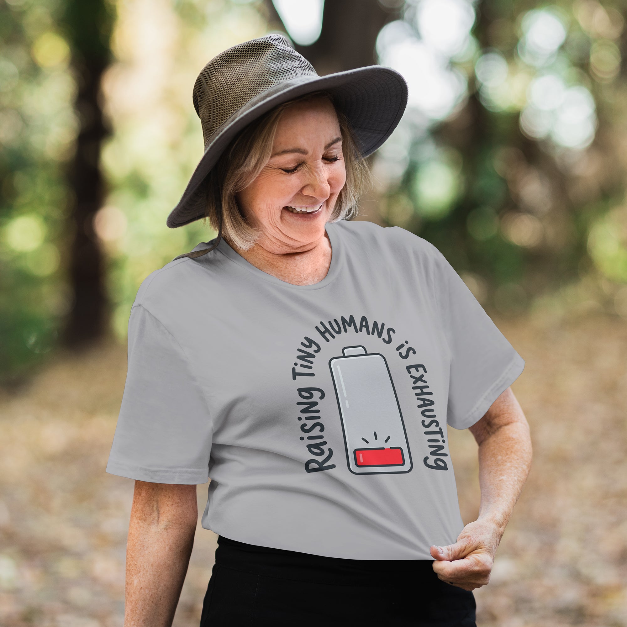 Raising Tiny Humans Is Exhausting T-Shirt – Funny Mom Life Gift
