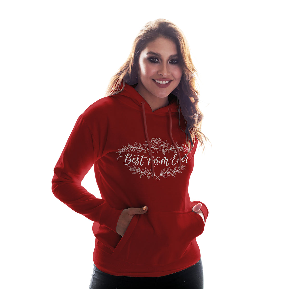Best Mom Ever Floral Hoodie – Cute & Cozy Gift for Mom