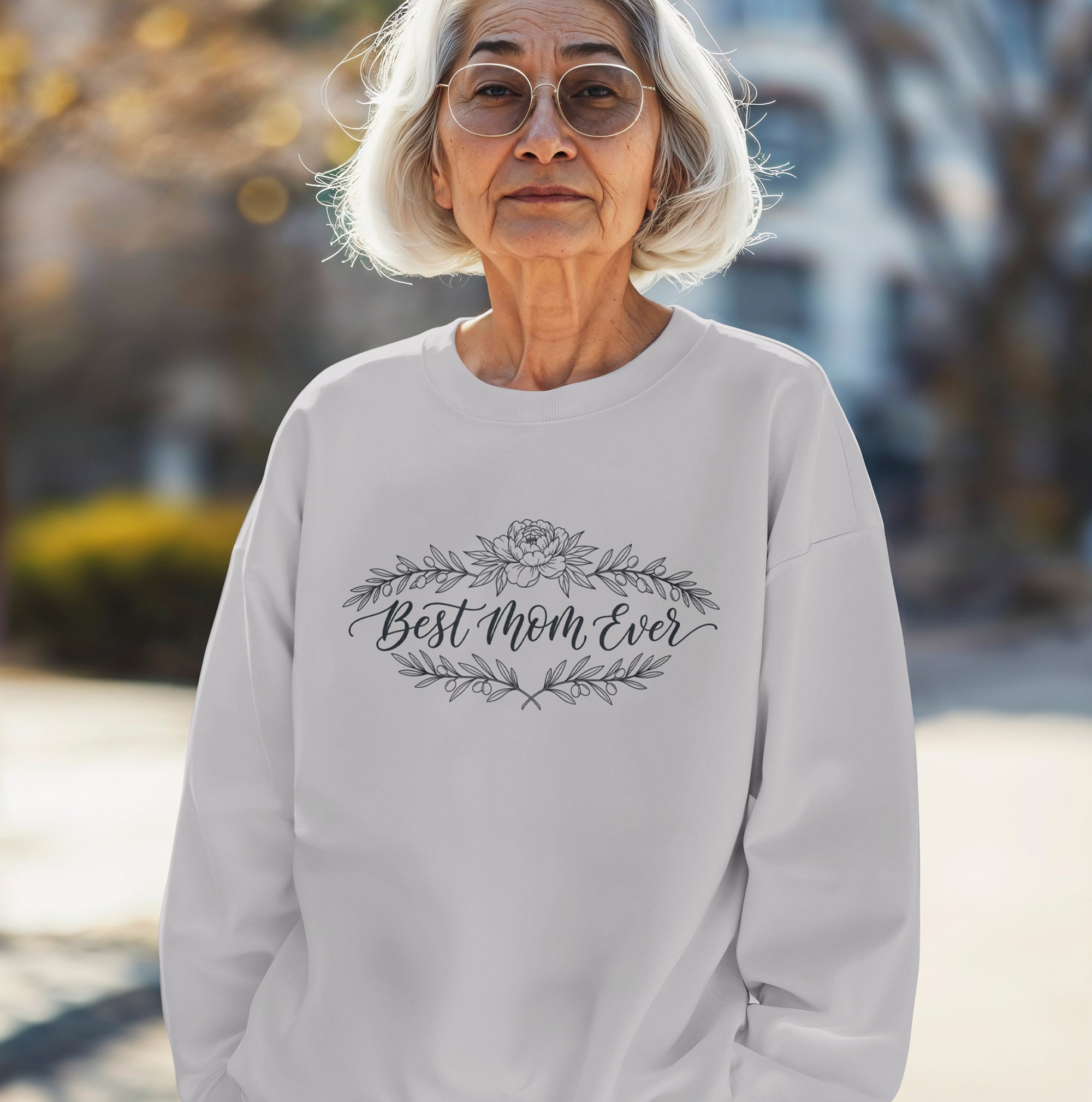Best Mom Ever Floral Sweatshirt – Cozy Mother’s Day Gift for Mom