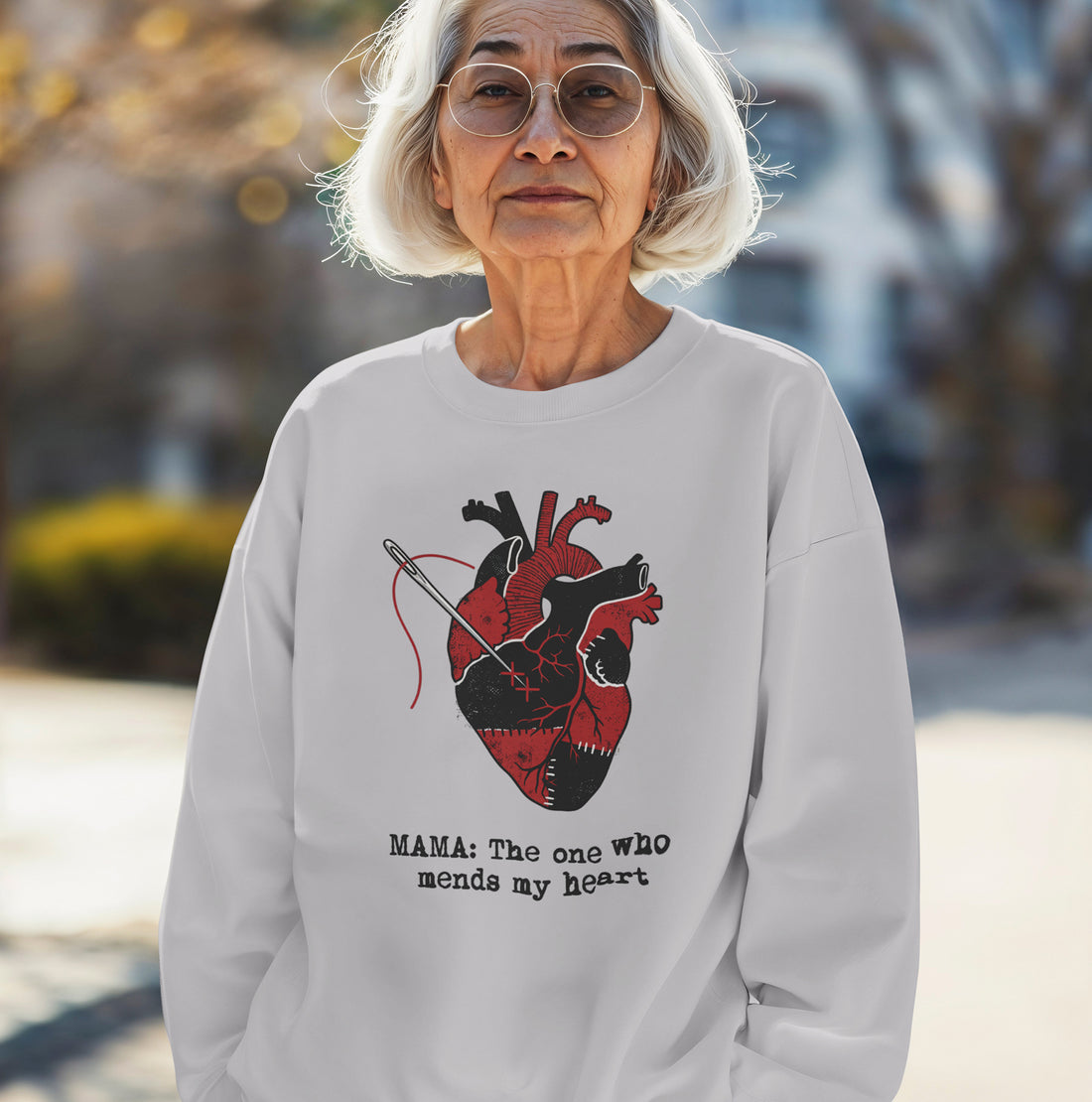 Mama Mends My Heart Sweatshirt – Meaningful & Cozy Gift for Mom