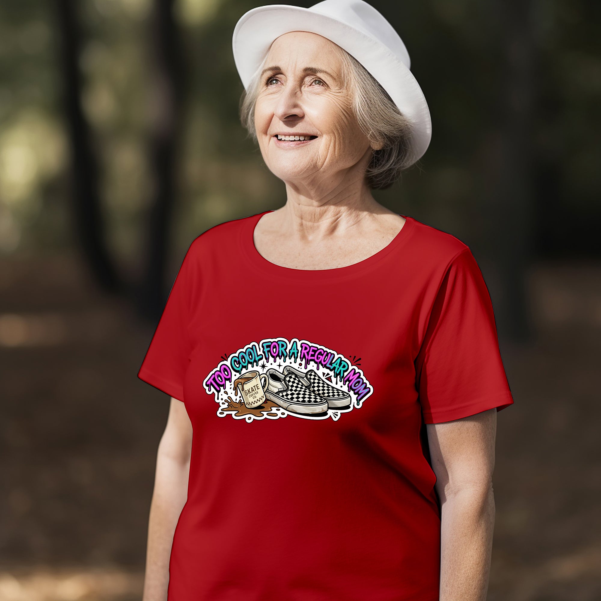 Too Cool For A Regular Mom Graphic T-Shirt – Funny Cool Mom Gift