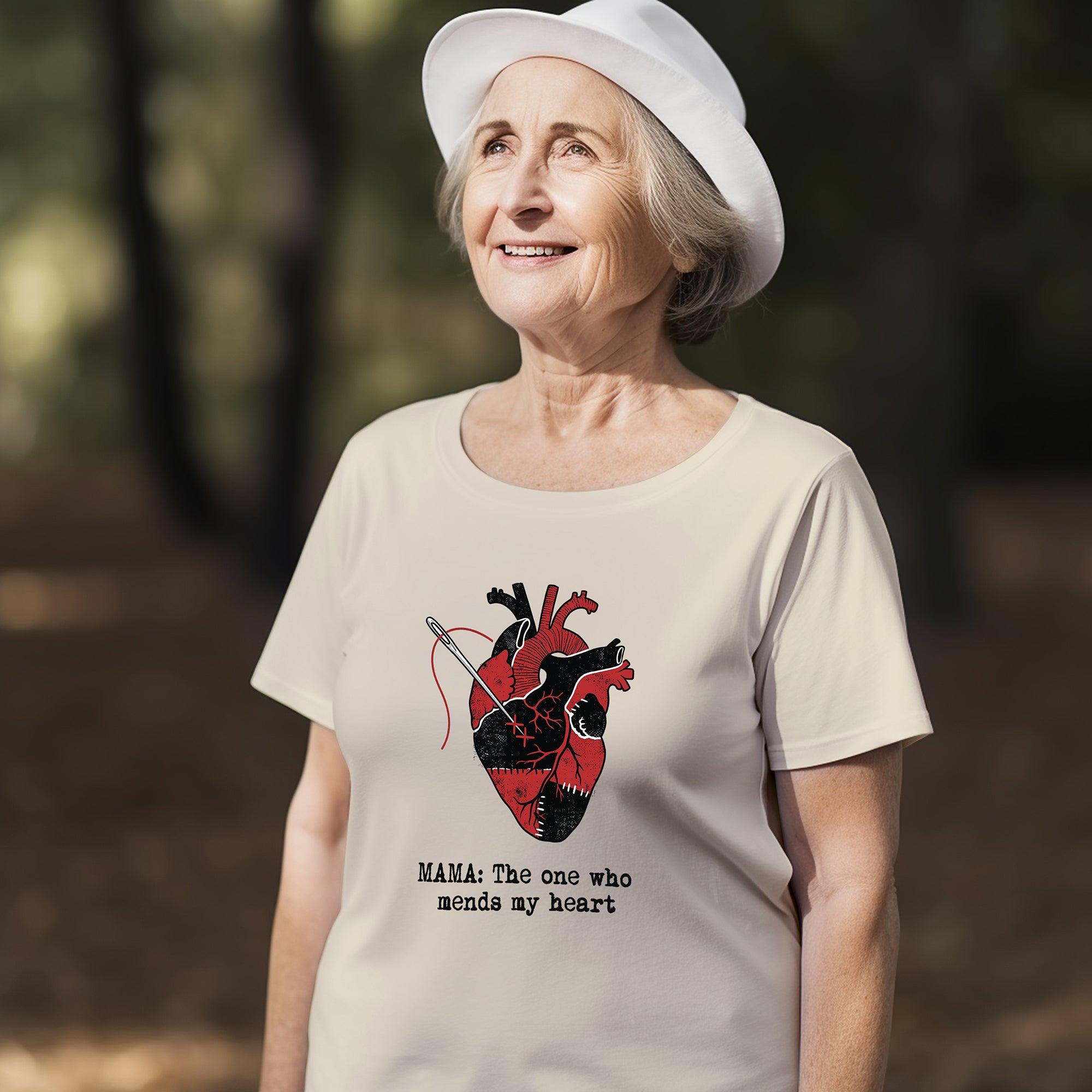 Mama Mends My Heart Graphic T-Shirt – Emotional Mother’s Day Gift