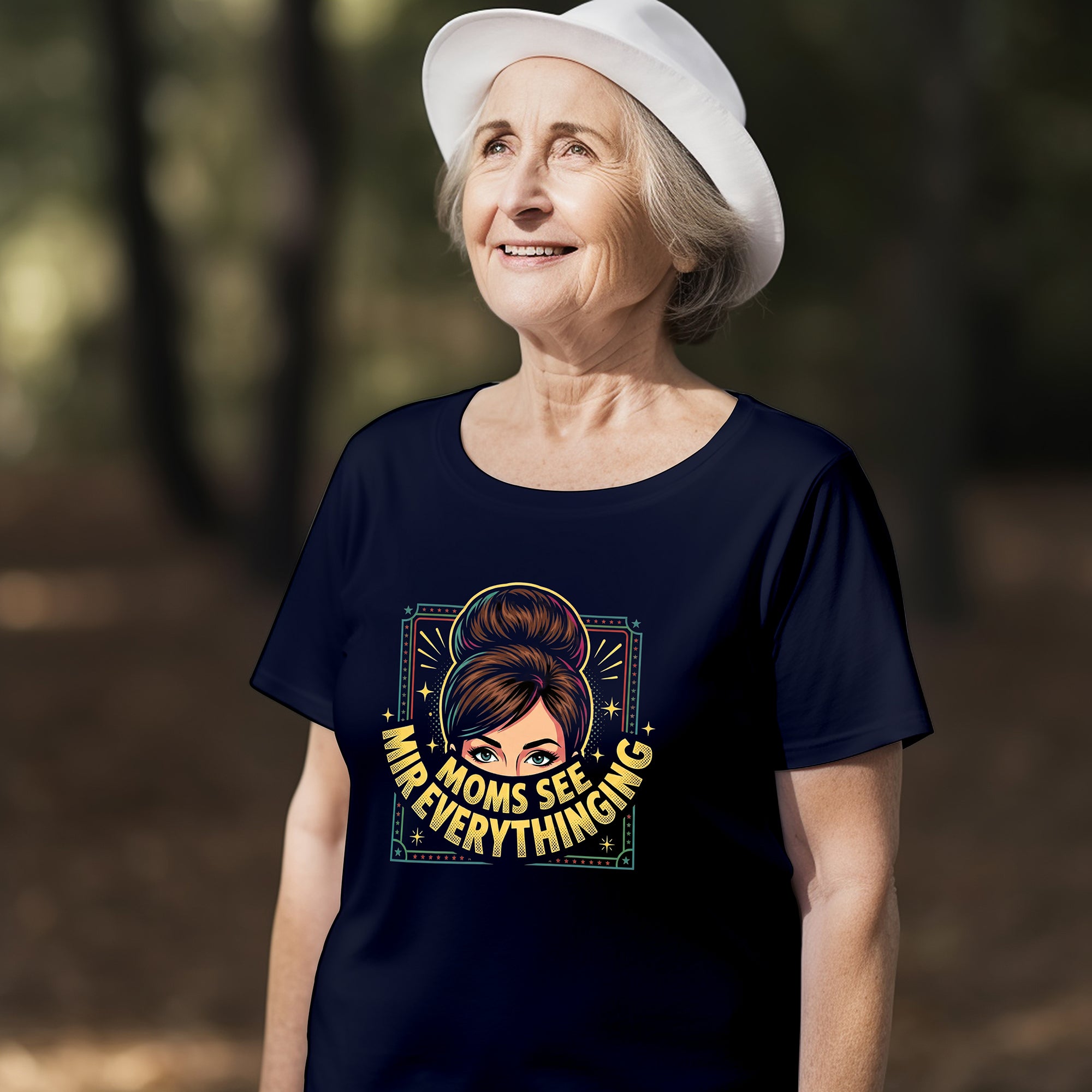 Mom Sees Everything Graphic T-Shirt – Funny Mom Life Gift