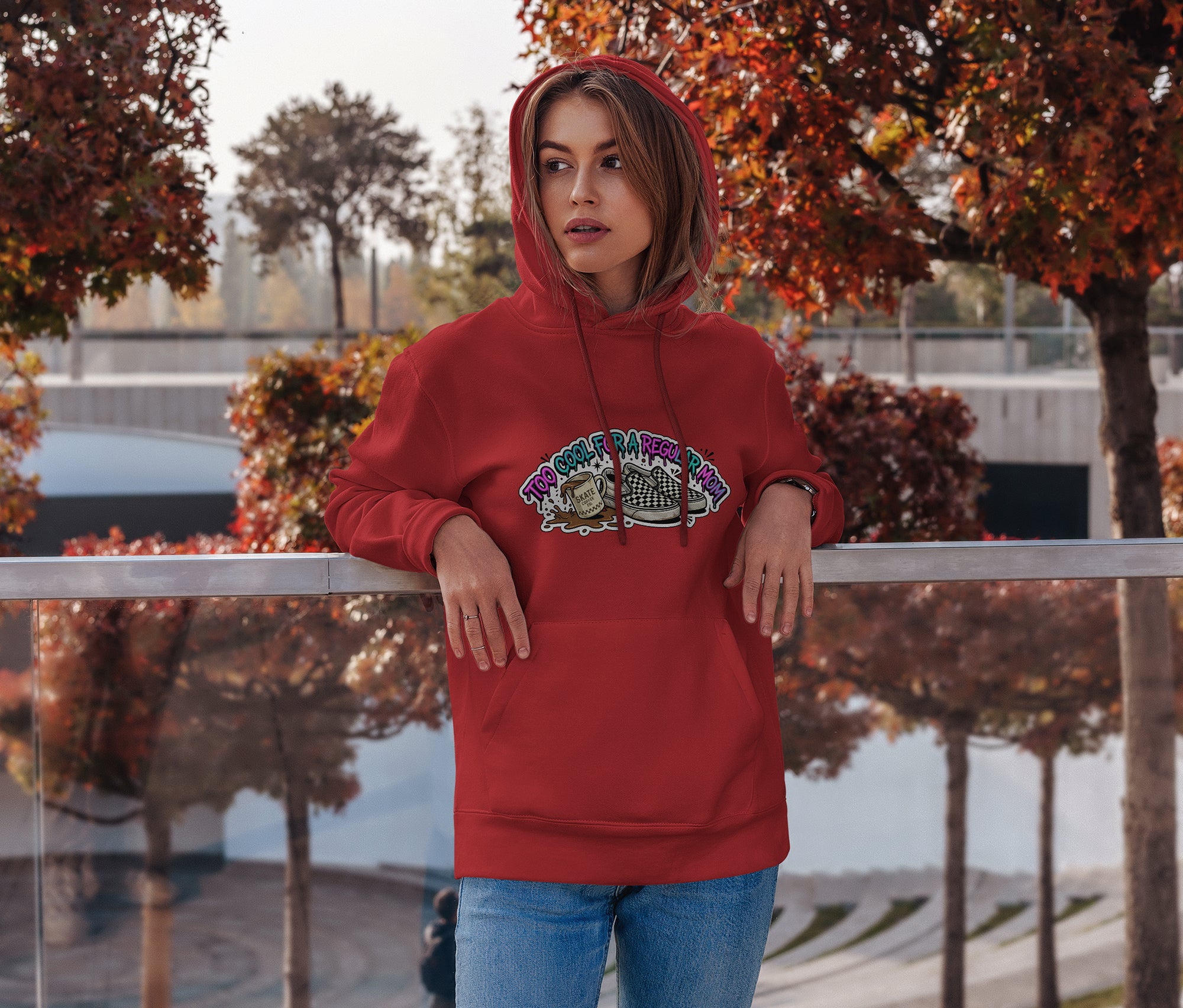 Too Cool For A Regular Mom Hoodie – Trendy Funny Mom Gift