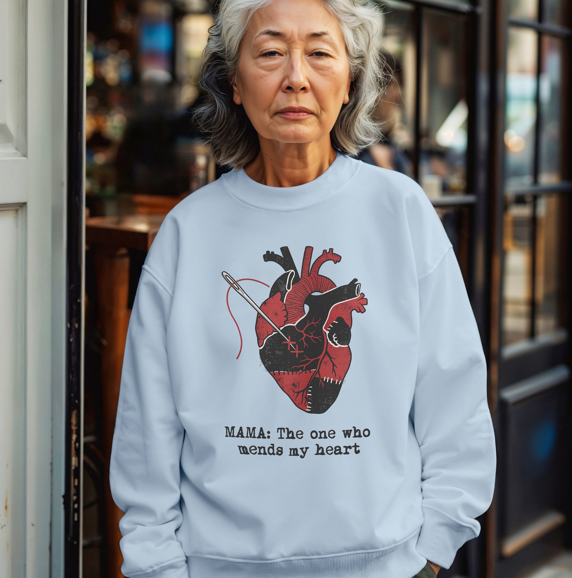 Mama Mends My Heart Sweatshirt – Meaningful & Cozy Gift for Mom