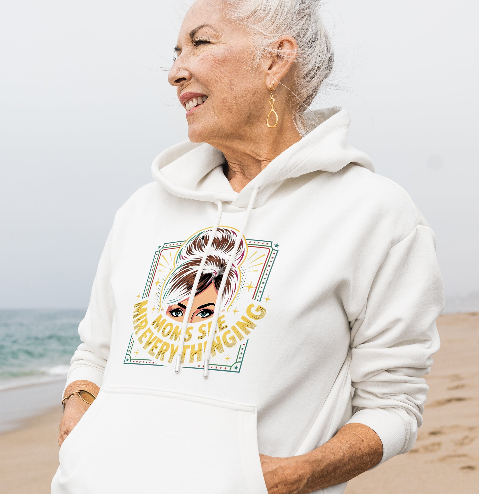 Mom Sees Everything Hoodie – Funny Mom Life Gift