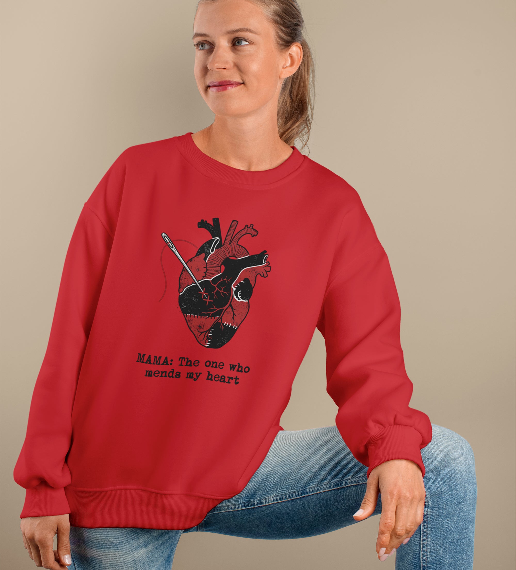 Mama Mends My Heart Sweatshirt – Meaningful & Cozy Gift for Mom